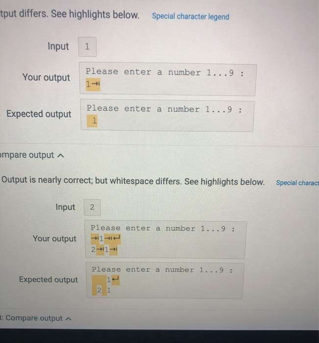 assume that 15 S 9. Your program should use embedded for loops