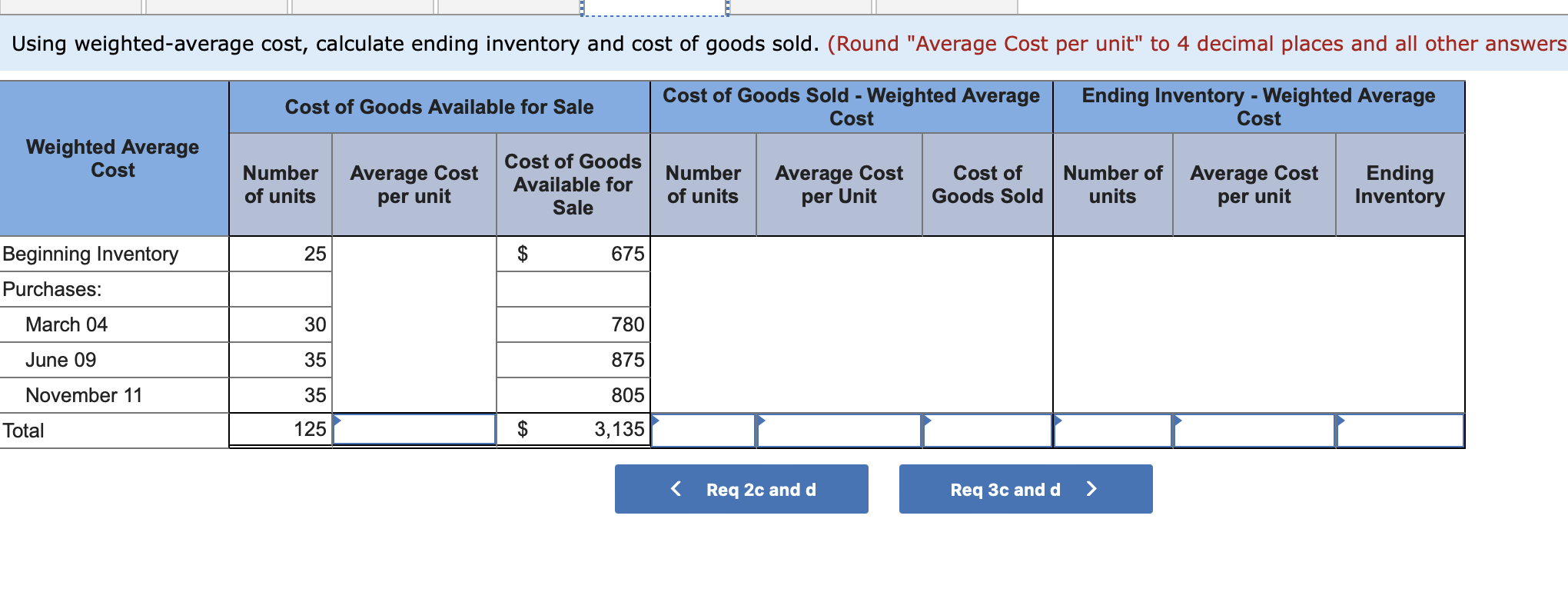  Exercise 6-5(Algo) Calculate inventory amounts when costs are declining (LO6-3) During