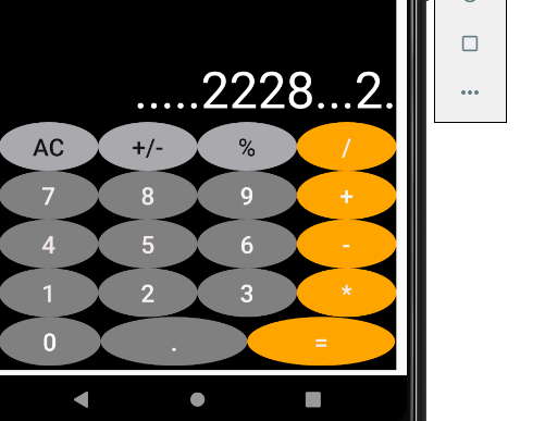 How to stop using multiples dot in the calculator app. Actually i