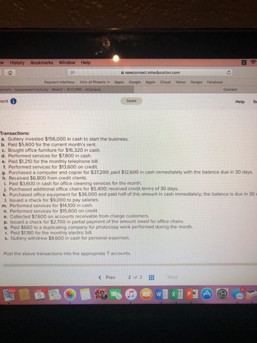  w History Bookmarks Window Help newco ion.com Payment interface Univ of