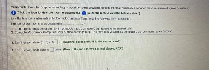  McCormick Computer Corp., a technology support company providing security for small