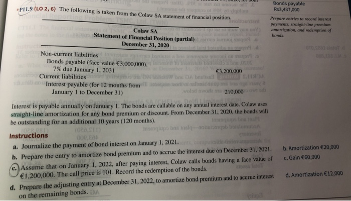 (c) why Bonds Payable is 1,272,000 ? (d) why interest expense