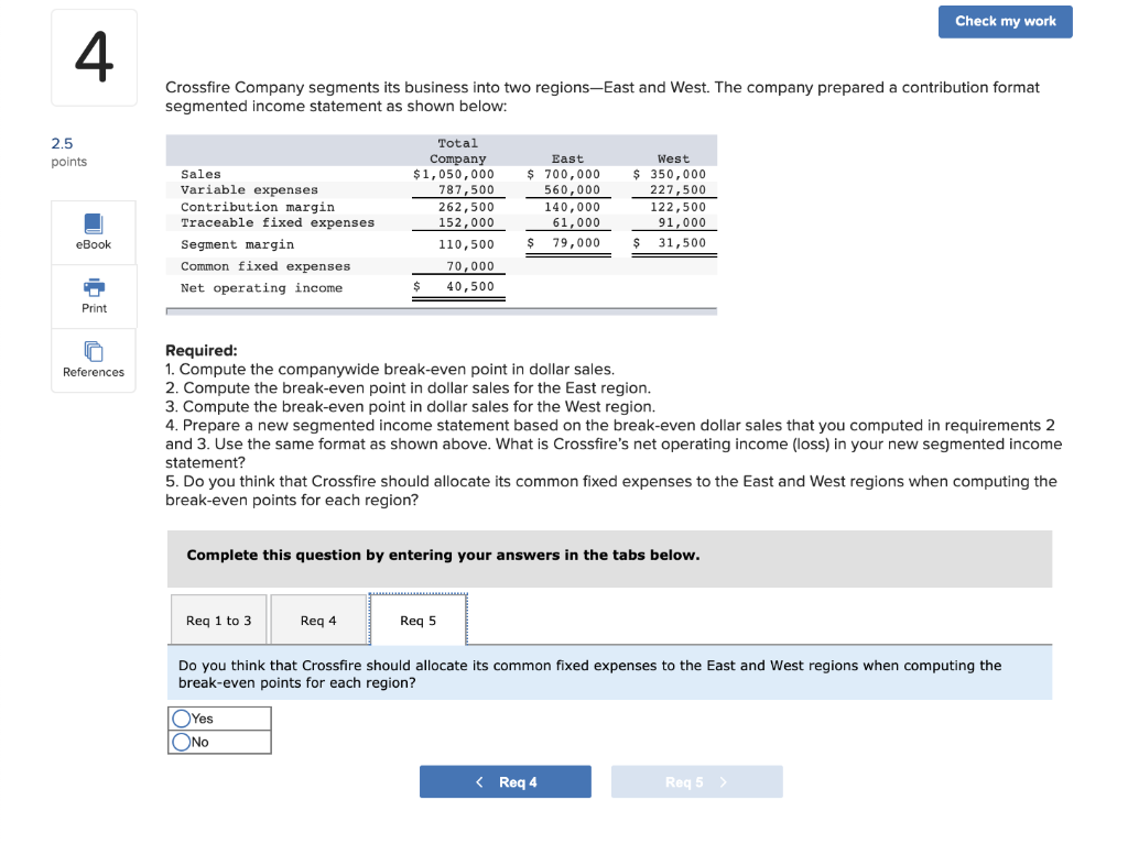 contribution format segmented income statement as shown below: 2.5 points Sales Variable