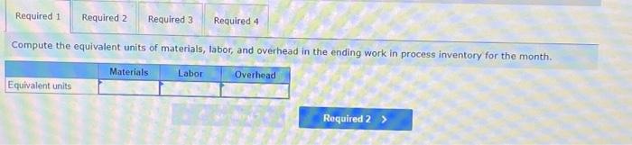 its process costing system. During January, the Delta Assembly Department completed its