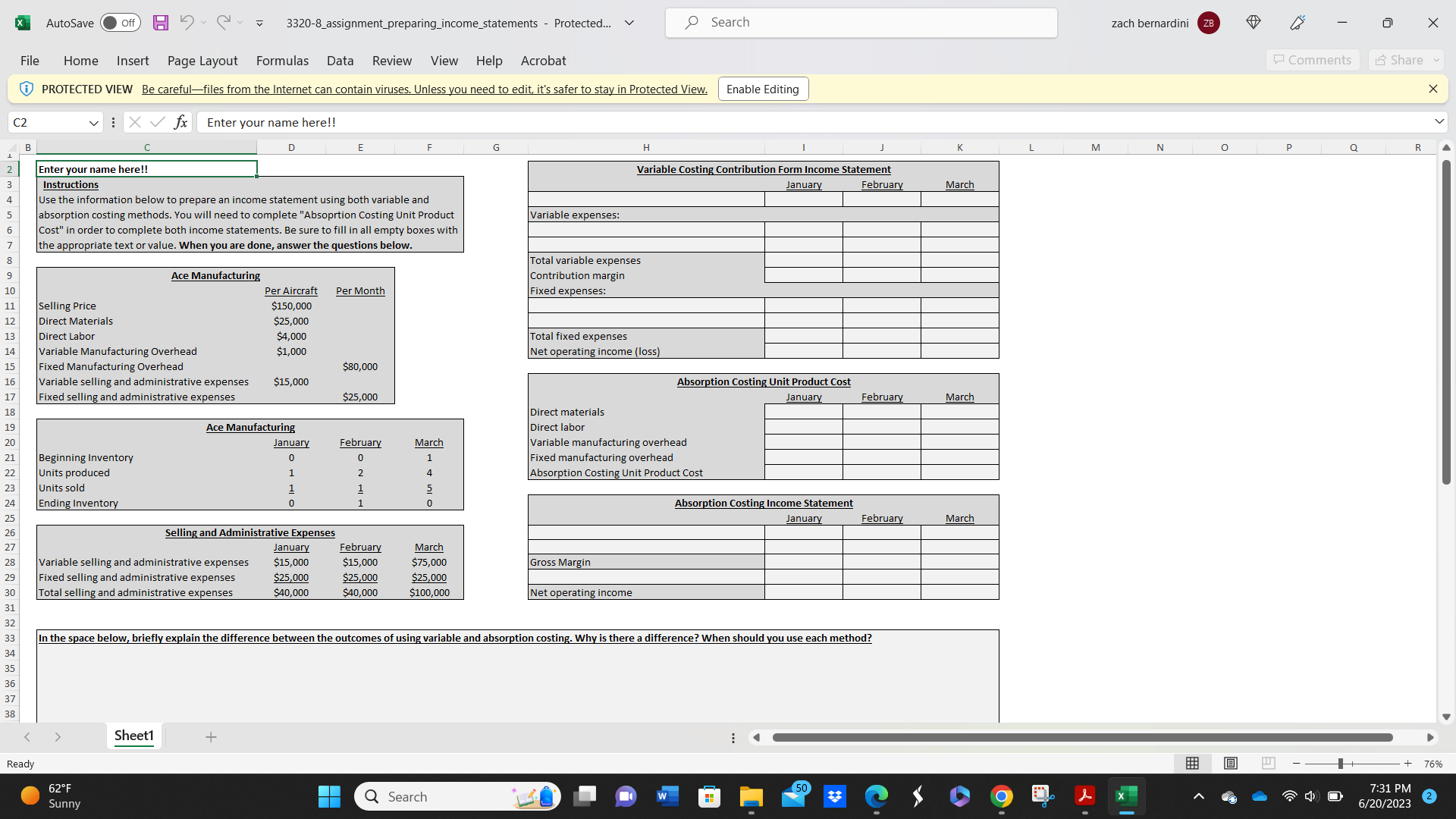 After you have completed the assigned reading for this module, download this