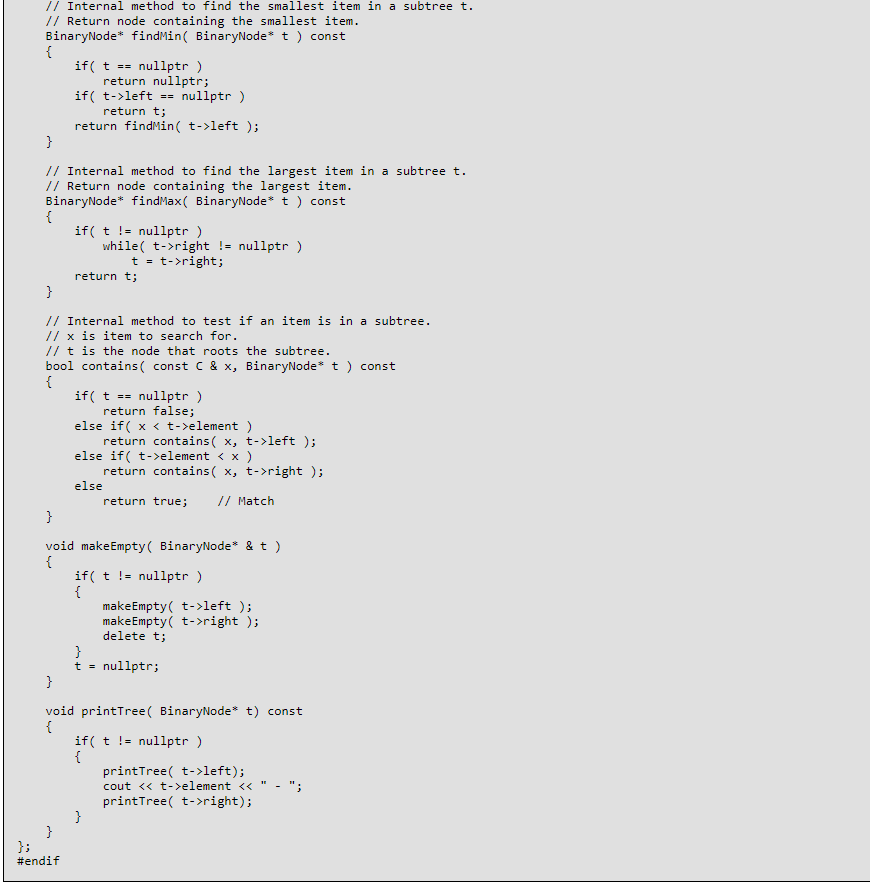 after Mark A. Weiss, Chapter 4, Dr. Kerstin Voigt #ifndef BINARY SEARCH