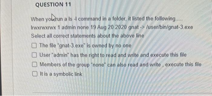 please help with this question When yolatu a is 1 command in