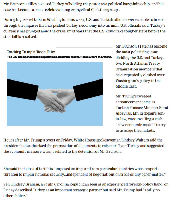 the WJ article, please answer the following questions. You may read other