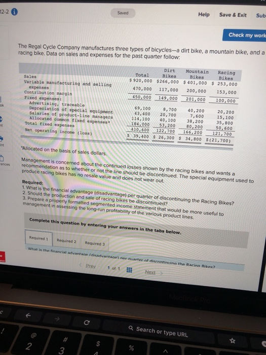  12-2 Saved Help Save & Exit Sub Check my work The