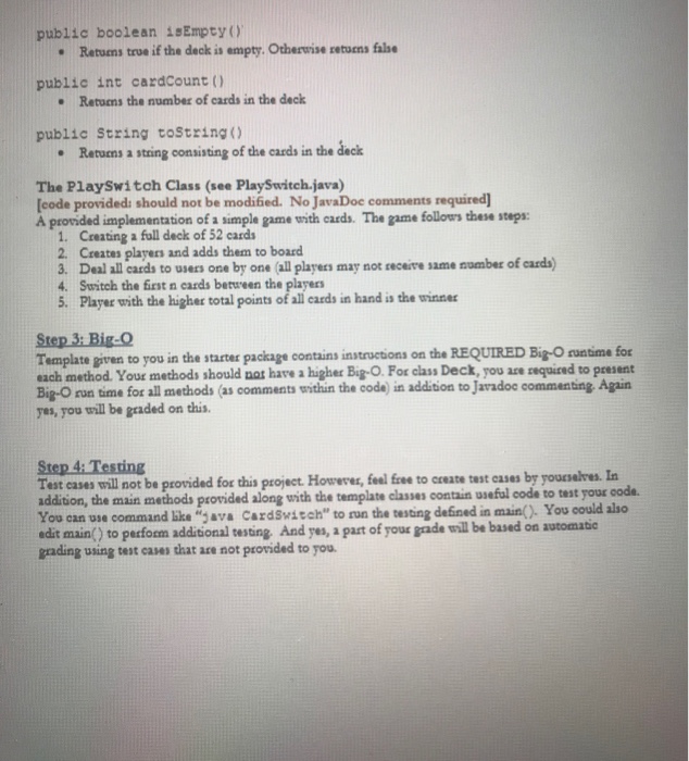 rank = r; suit = s; } public Rank getRank(){ return rank;