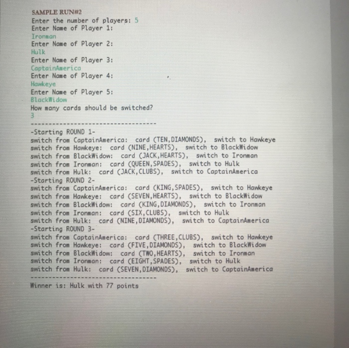 int getPoints(); @Override public abstract String toString(); } Second Abstract Class: public