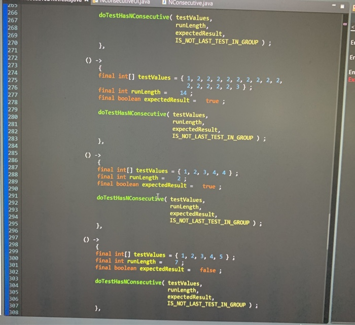 for a sequence of consecutive, same valued elements * @param runLength The
