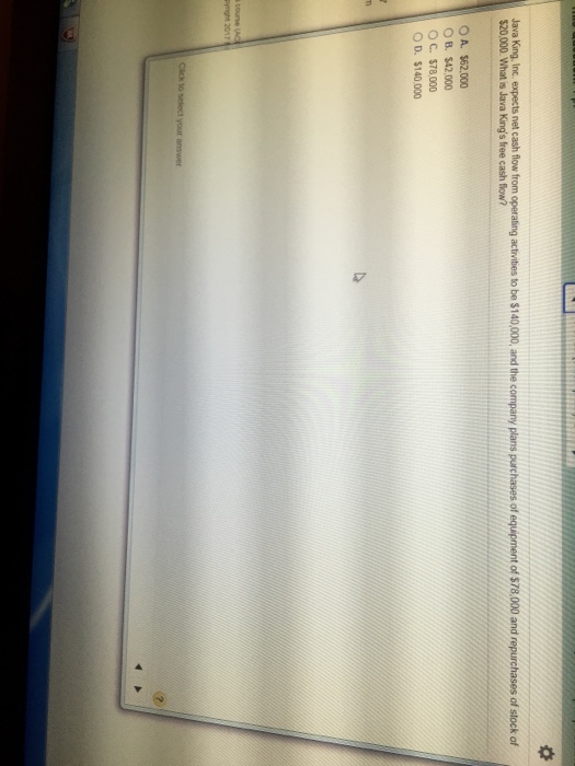  Java King, Inc expects net cash flow from operating activities to