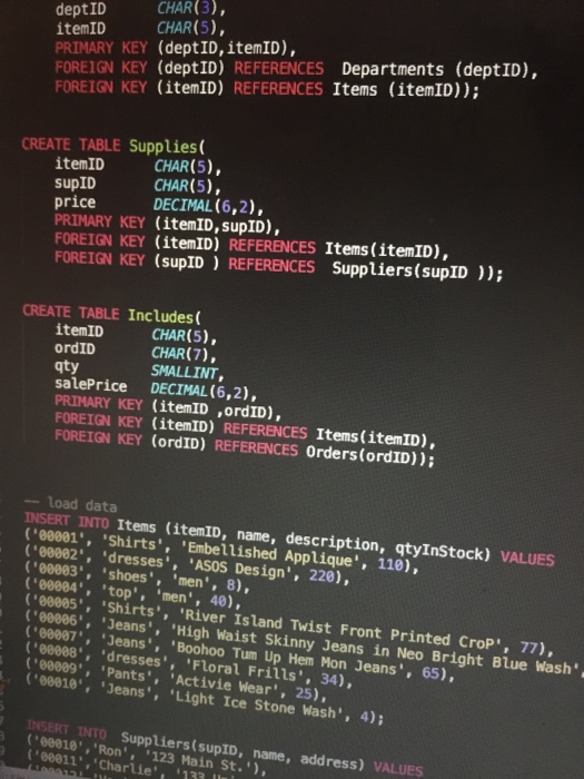IF EXISTS GShop; 10 CREATE DATABASE GShop; USE GShop; 12 13 14