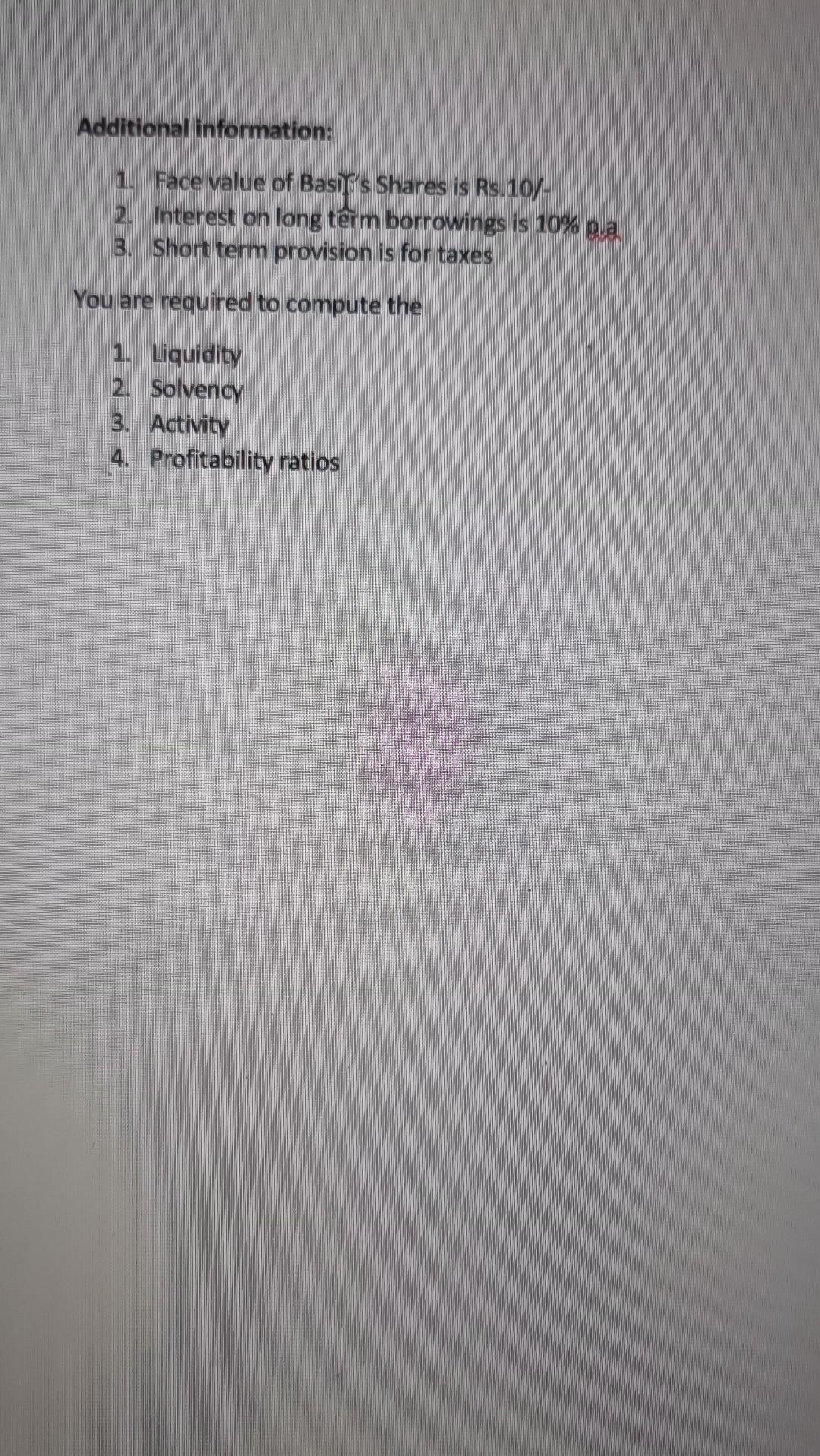 a garment manufacturing company has been in the business for 4 years