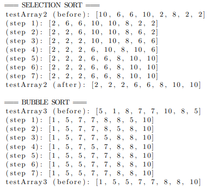 can take a passed-in array and sort its element in ascending sorted