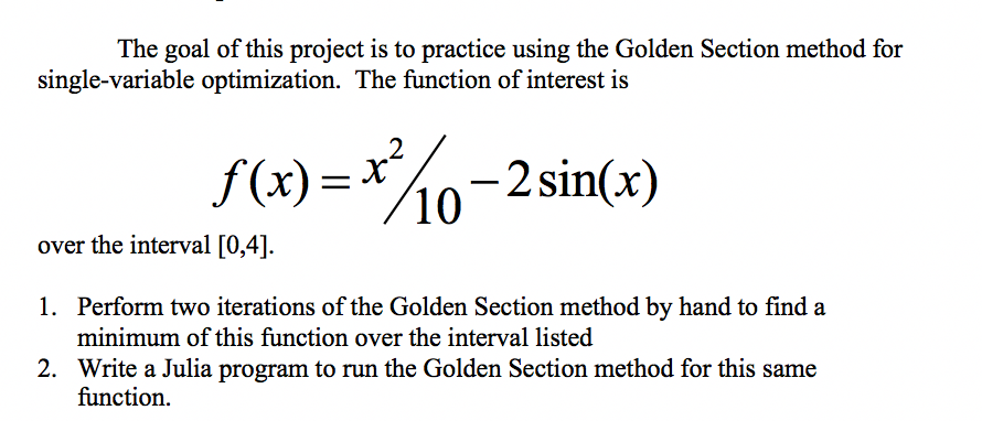 Just question 2 : Julia language code for this problem please!!!! The