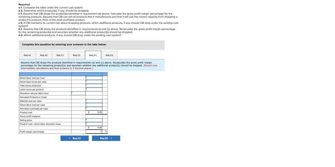 costing methods currently employed. In particular, management questions whether the overhead allocation