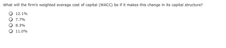 identify its optimal capital structure. Transworld Consortium Corp. has gathered the following