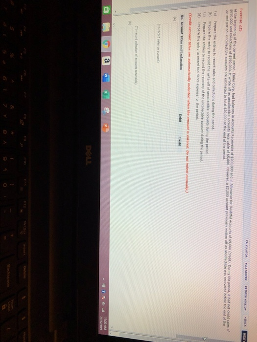  CALCULATOR FULL SCREEN PRINTER VERSION BACK NEXT Exercise 225 At the