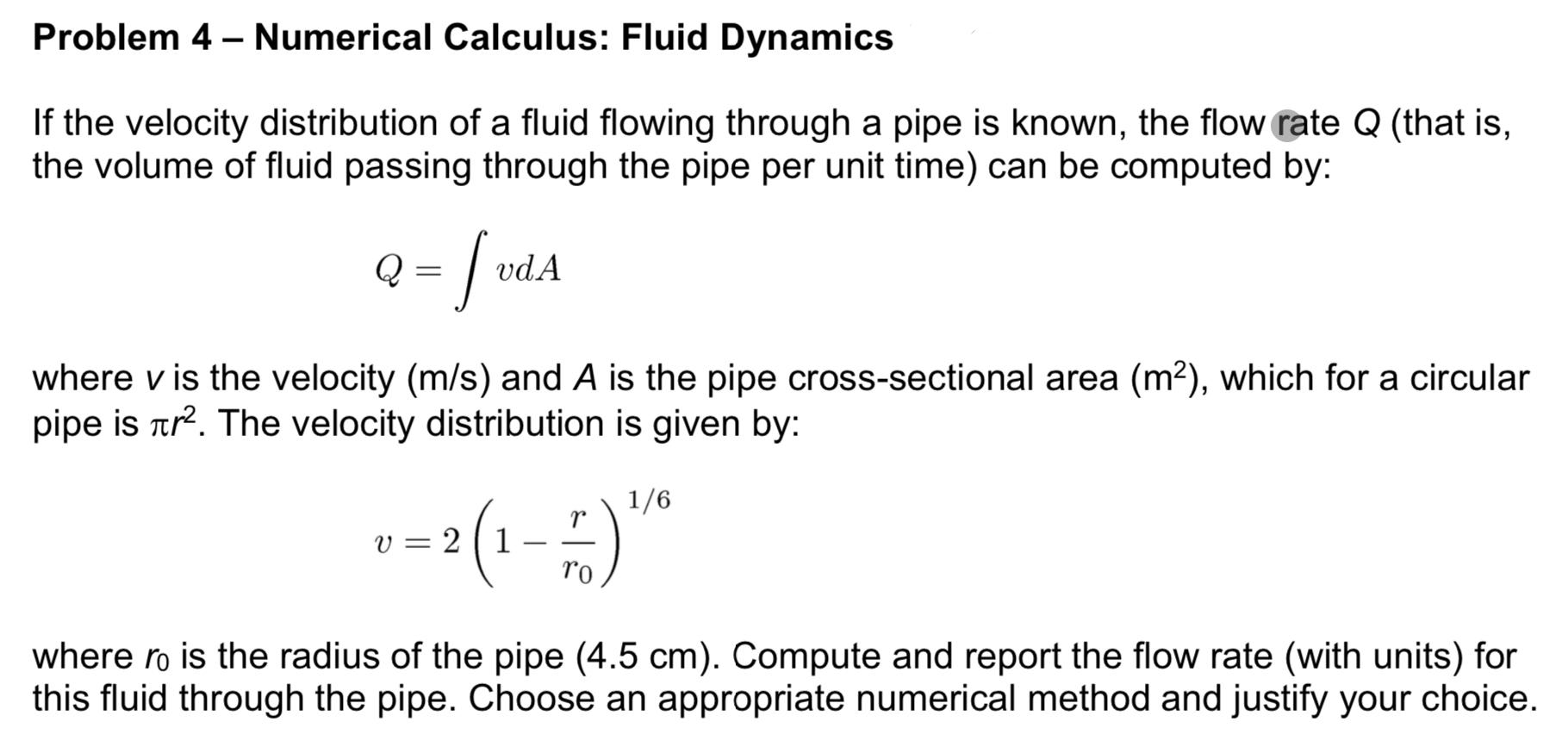 Use appropriate numerical method and write python code to solve it Problem