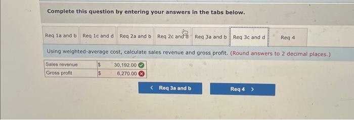 the company sells 444 units of inventory for $68 each. Required: 1-a