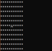 In C programming: -Use keyboard button wasd(w=up,a=left,s=down,d=right) to give instructions to an