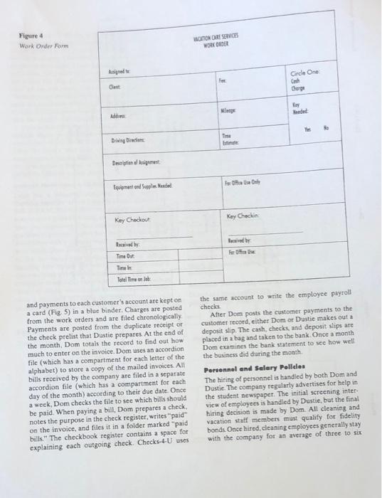 Rocolvable and Accounte Payable Dom has a filing cabinet that contains all