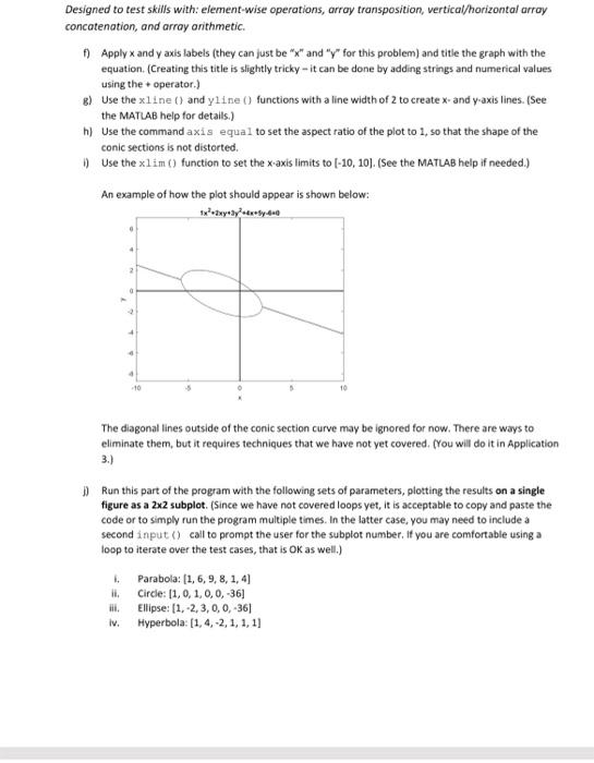 need matlab code for this Designed to test skills with: element-wise operations,