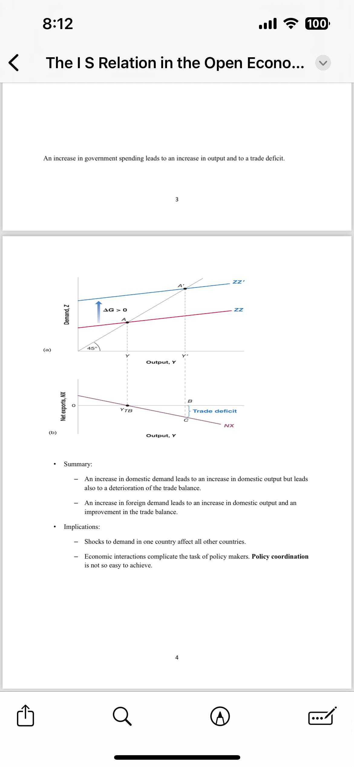  8:11 .11100 The I S Relation in the Open Econo... Address