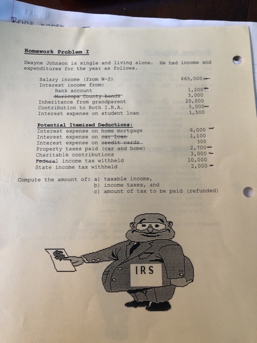  homework a-c Homework Problem I Dwayne Johnson is single and living