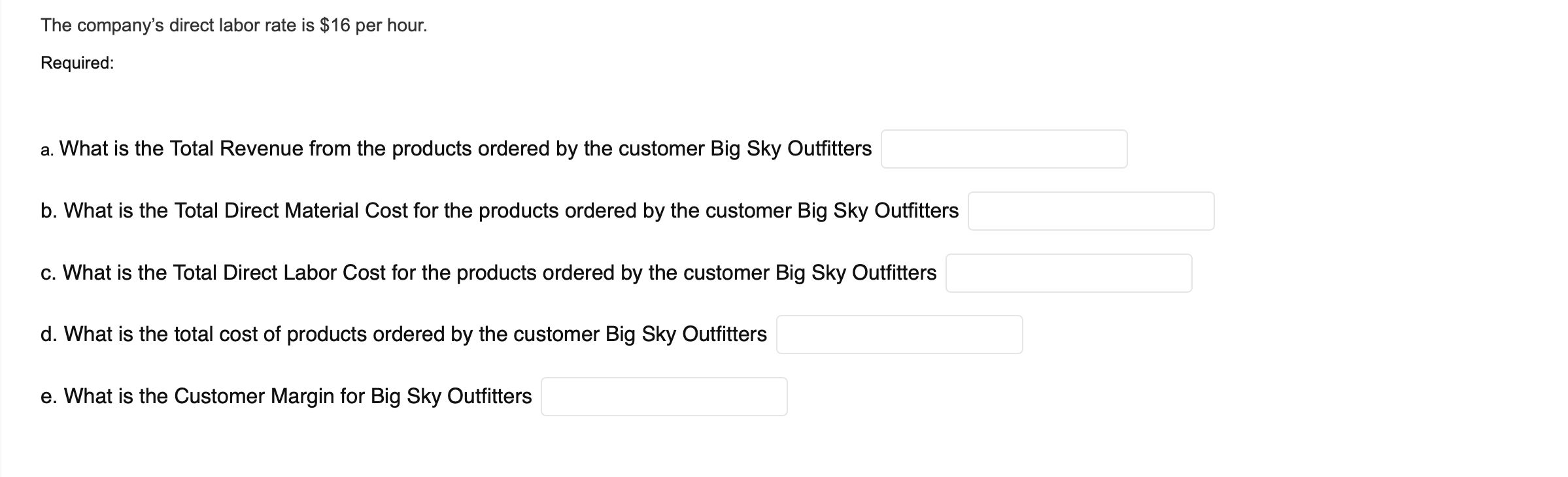 whole numbers. That is no $ signs, commas, or decimals. For this