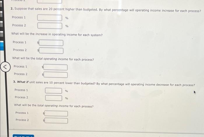1 and process 2. Process 1 requires Ringsmith to manufacture subcomponents of