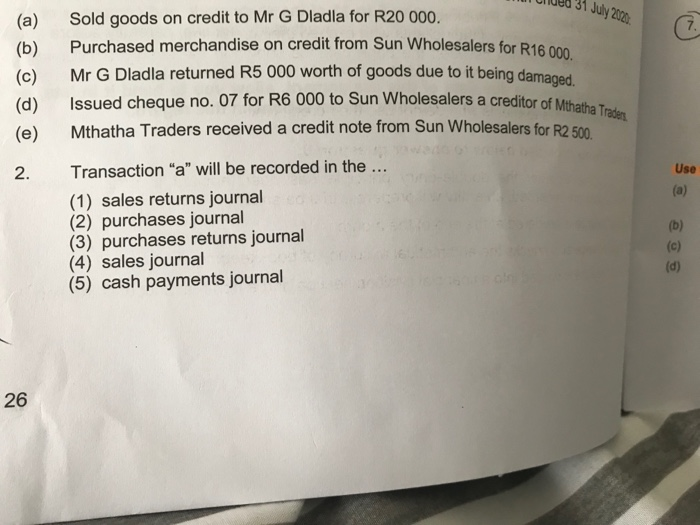Use the information provided below to answer questions 2 to 10 Ulved