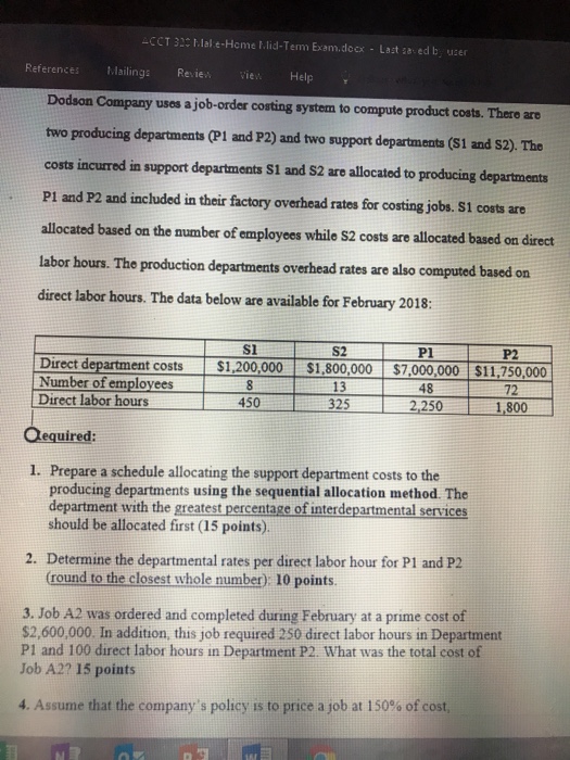  CCT 3lal e-Heme .lid-Term Exam.docx Last za ed b uzer References