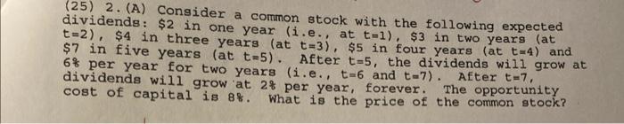 show all work by hand PLEASE DONT USE EXCEL i need to