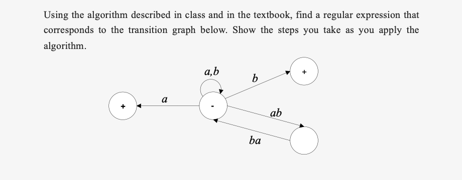  Using the algorithm described in class and in the textbook, find