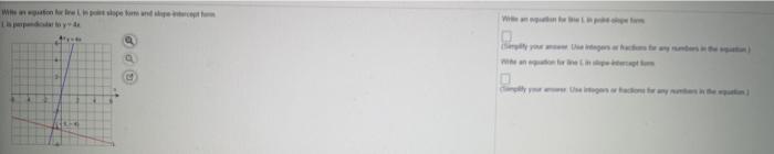  BL Write an equation for line L in point-slope form Write