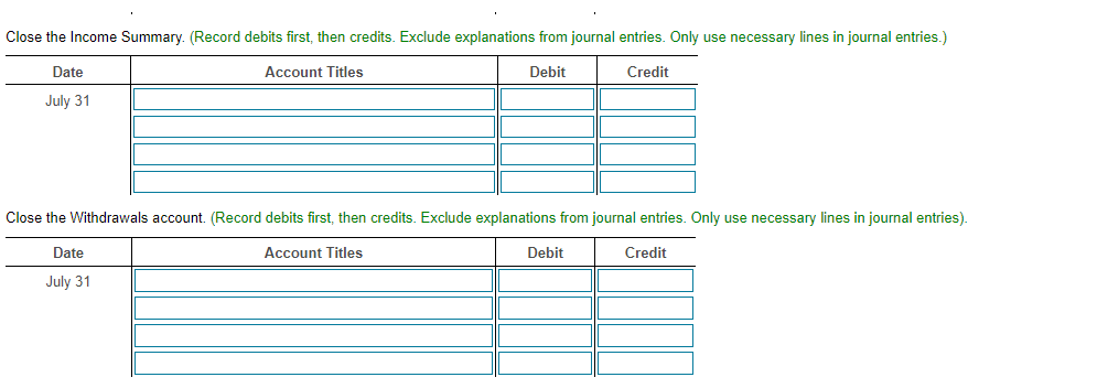 Equity, Balance Sheet and Income Statement) This is the question: Thank you