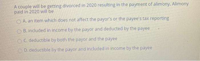  A couple will be getting divorced in 2020 resulting in the