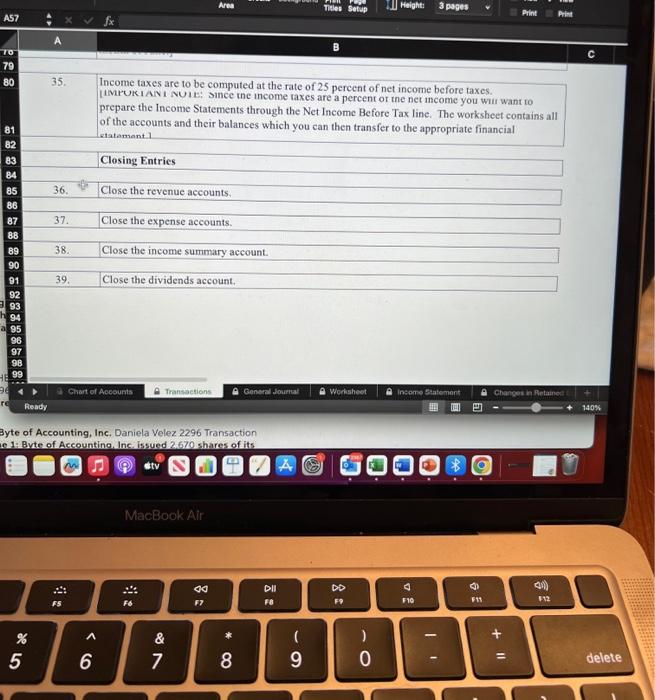 Equipment - 7.0 years Use the straight-line method of depreciation. Management has