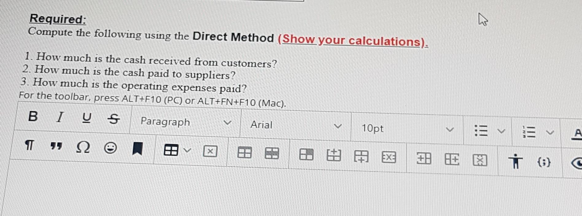 The following comparative statement of financial position for Dubai Co. is given