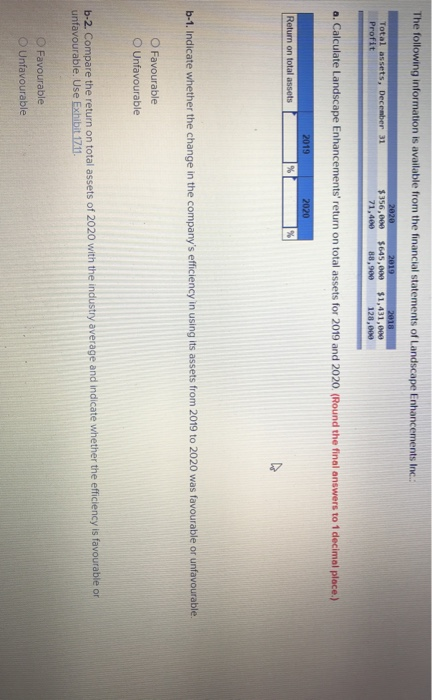  it's a complete question The following information is available from the