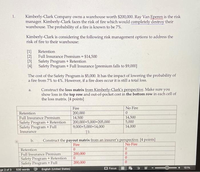 $1,000 and his worry value for retention with safety program (WVRS) is