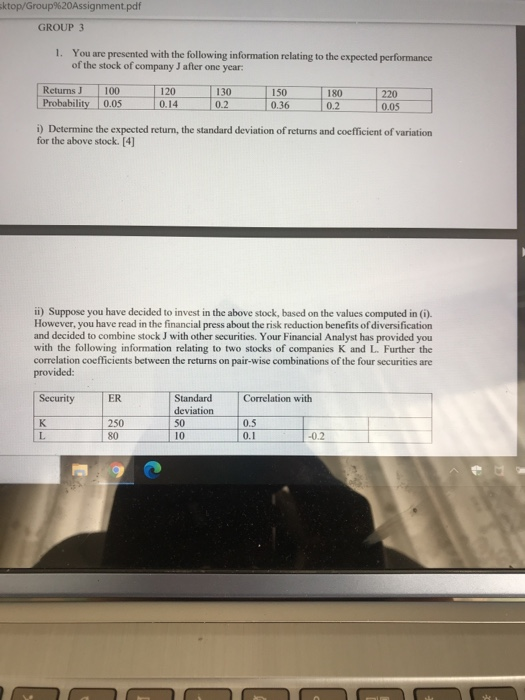  please take note , the securities are two in (ii) but