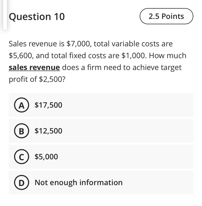 the editor to format your answer Question 8 2.5 Points At current