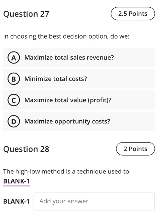 production volume of 10 units, Gamma Company has total variable costs of