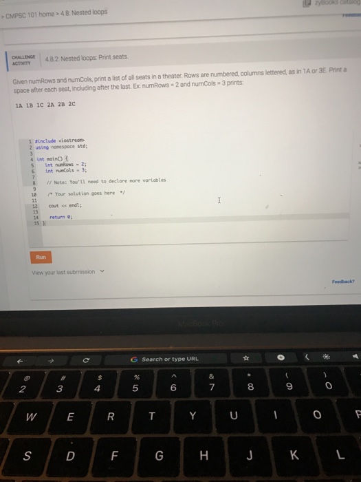  C++ please CMPSC 101 home > 4.8 Nested loops 482 Nested