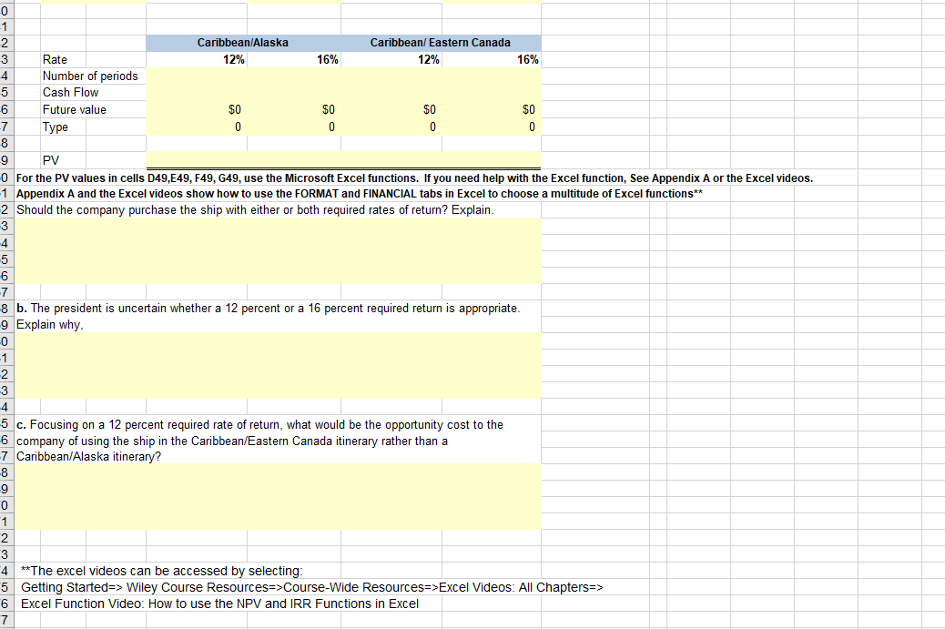 Present Value and "What If" Analysis - See Textbook page 9-30 National