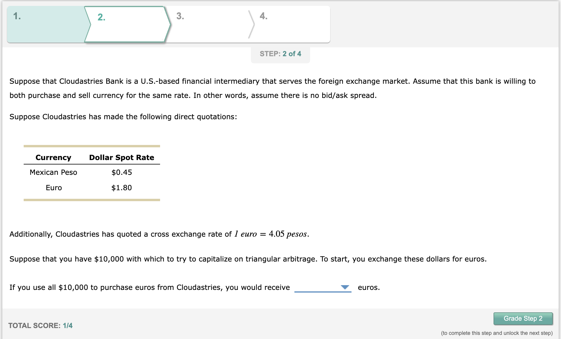  Suppose that Cloudastries Bank is a U.S.-based financial intermediary that serves